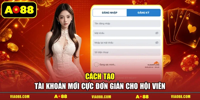 Cách tạo tài khoản mới cực đơn giản cho hội viên