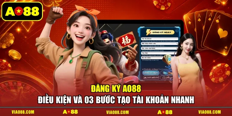 Đăng Ký AO88 - Điều Kiện Và 03 Bước Tạo Tài Khoản Nhanh