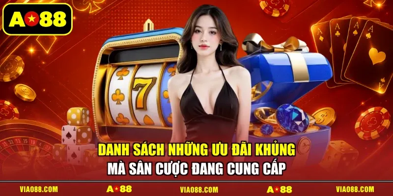 Danh sách những ưu đãi khủng mà sân cược đang cung cấp