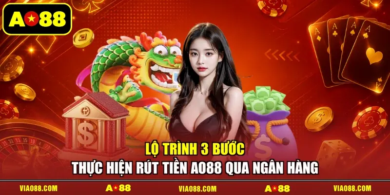 Lộ trình 3 bước thực hiện rút tiền AO88 qua ngân hàng