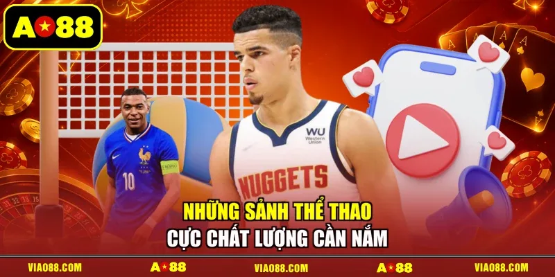 Những sảnh thể thao cực chất lượng cần nắm