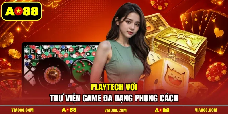 Playtech với thư viện game đa dạng phong cách