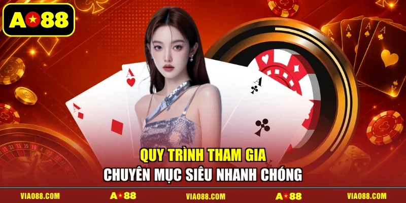 Quy trình tham gia chuyên mục siêu nhanh chóng